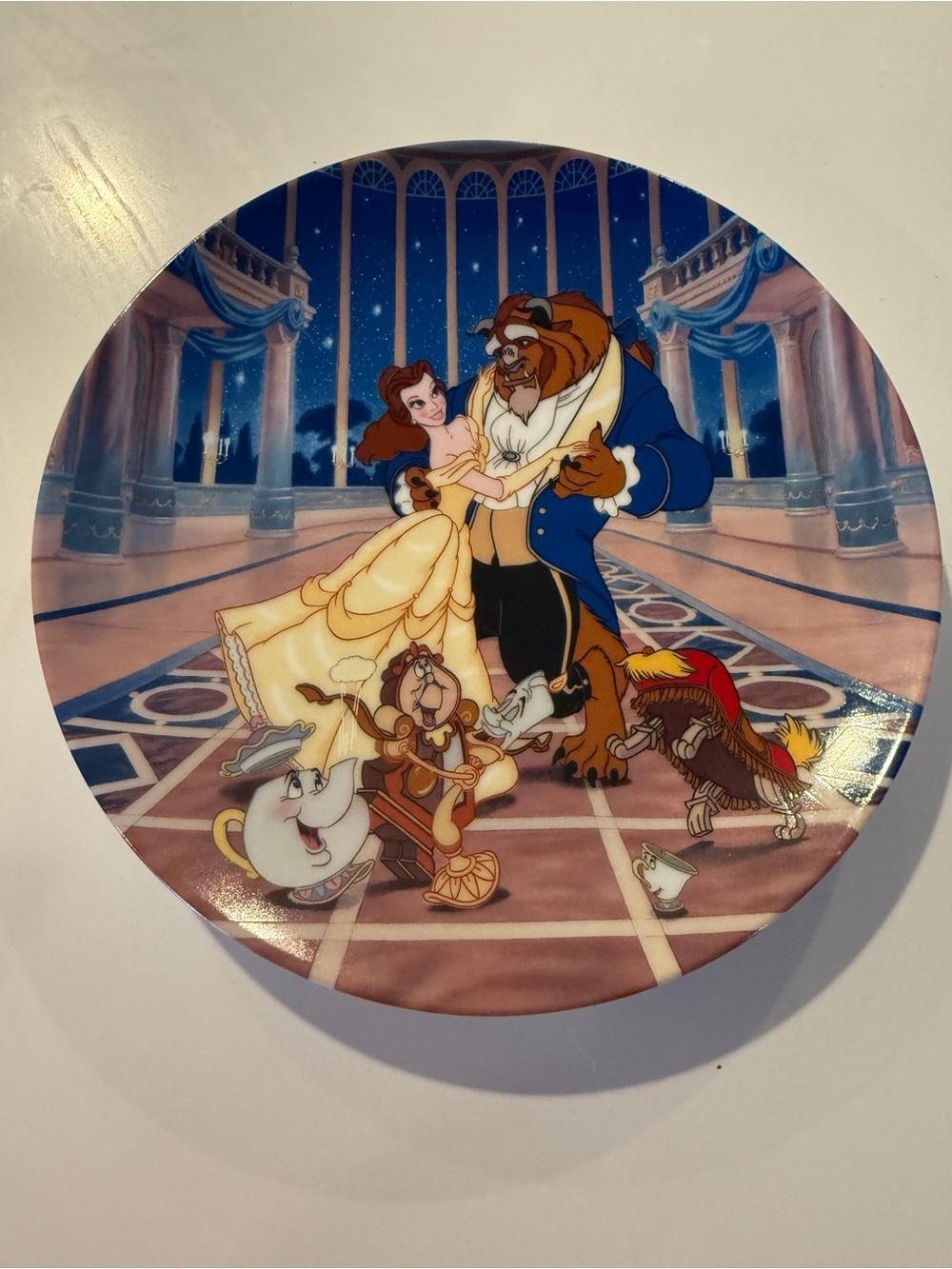 Knowles White Porcelain Collector Plate - "Love's First Dance"